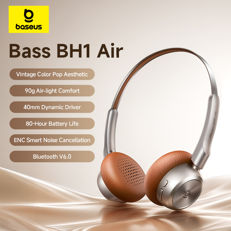Anc Wireless Over Ear Headphones - Casque sans fil Baseus BH1 Air