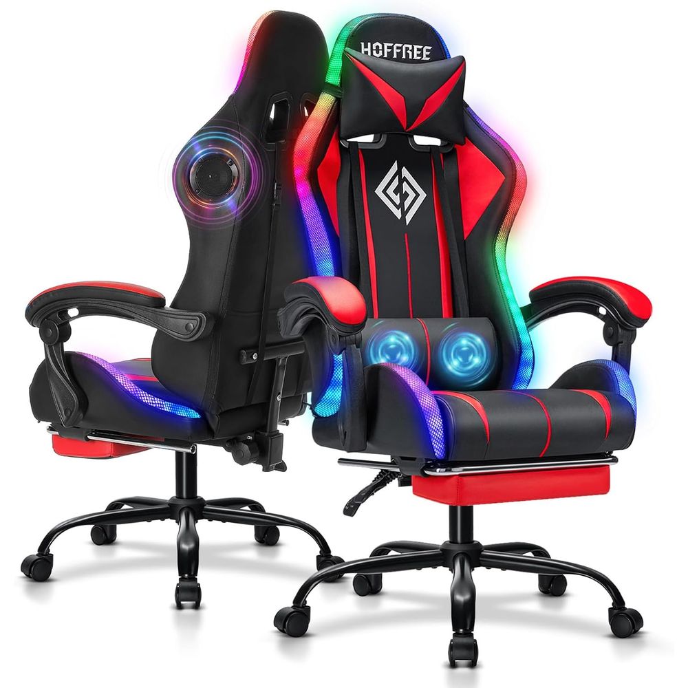 Speakers - Chaise de jeu RGB avec haut-parleurs
