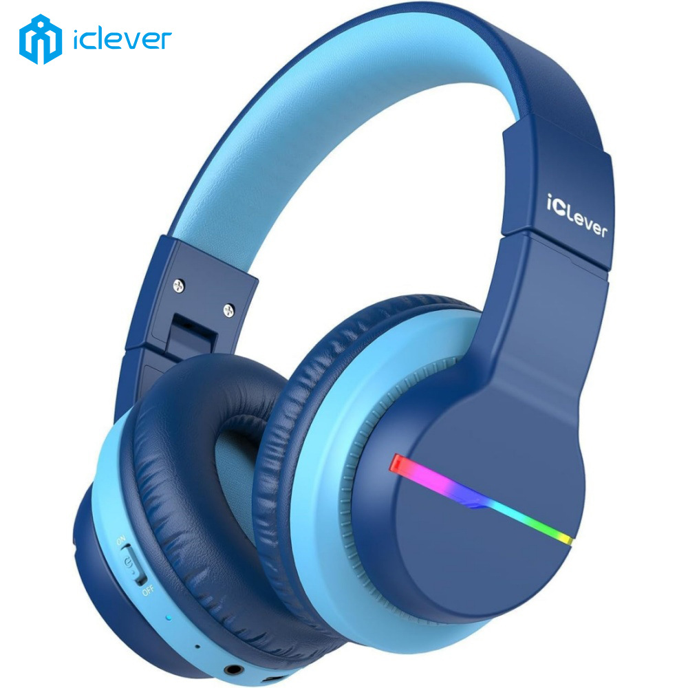 Anc Wireless Over Ear Headphones - iClever BTH12, casque Bluetooth pour enfants,