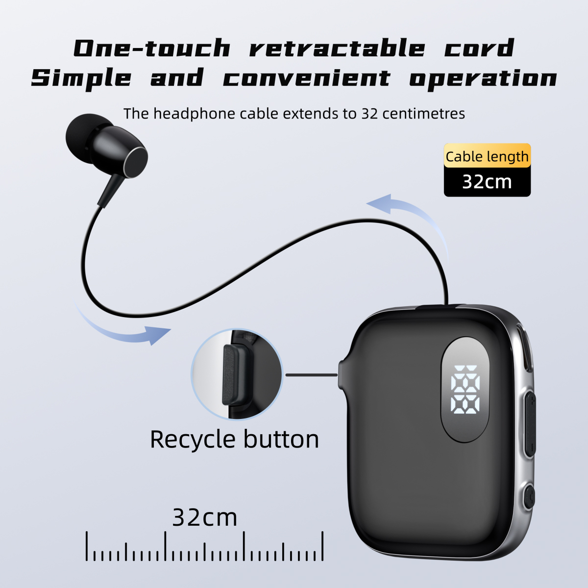 Type C Wired Earphones With Mic - Casque Bluetooth à Clipser sur Revers,