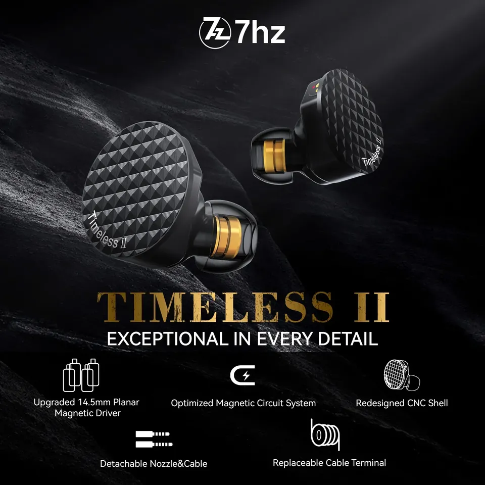 Écouteurs 7Hz Timeless II avec - Planar Magnetic Iem Earphones avis et prix