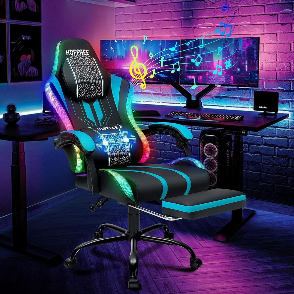 Chaise de jeu avec lumières LE - Speakers avis et prix