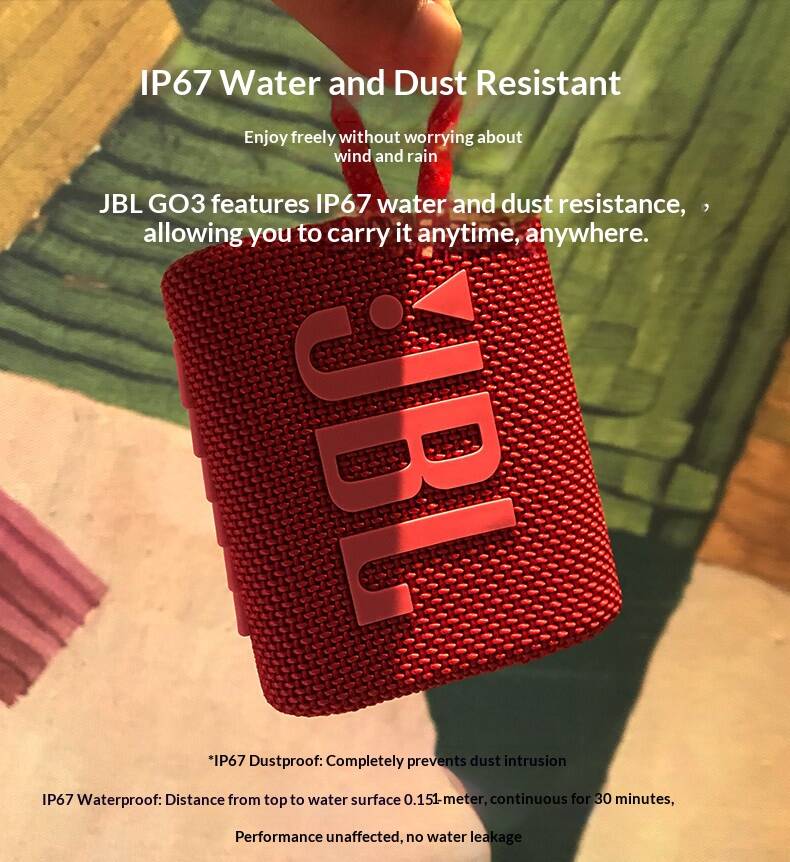 Enceinte Bluetooth JBL GO3 Fer - Portable Bluetooth Speaker Waterproof Ipx7 avis et prix