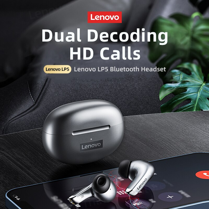 Lenovo-Écouteurs Bluetooth LP5 - Type C Wired Earphones With Mic avis et prix