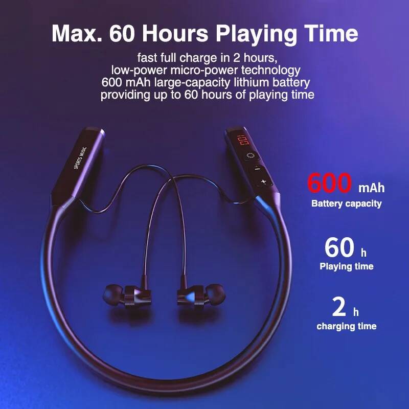 Écouteurs Bluetooth à tour de  - Magnetic Neckband Sports Earphones avis et prix